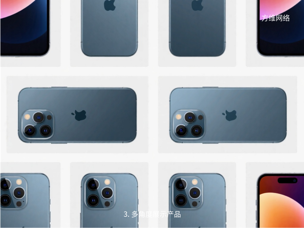 3. 多角度展示產(chǎn)品